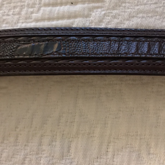 Johnston & Murphy Brown Embossed Leather Belt 36” - Picture 11 of 17